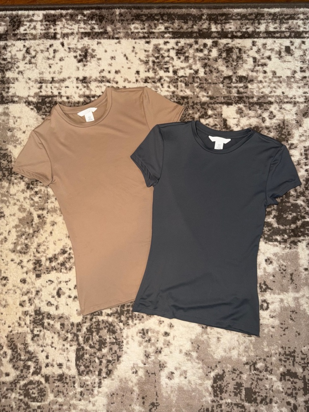 H&M Basic Microfiber Tees- Set of 2 (XS)